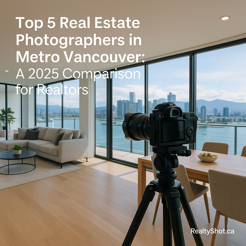 Top 5 Real Estate Photographers in Metro Vancouver: A 2025 Comparison for Realtors